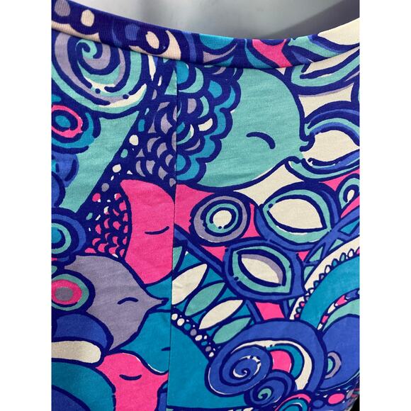 Lilly Pulitzer | Women's 3/4 Sleeve Colorful Linden Dress Sea Jewels Size Large - Picture 7 of 11